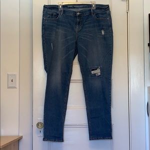 Old navy boyfriend skinny jeans size 18 tall